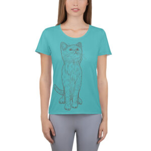 CAT LOVER GIFT T-SHIRT | PET LOVER T-SHIRT All-Over Print Women's Athletic T-shirt