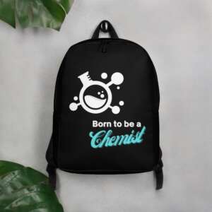 CHEMIST Minimalist Backpack | CHEMISTRY | CHEMICAL REACTION | CHEMIST | CHEMISTRY QUOTES | POLYESTER FABRIC | HIDDEN BACK POCKET