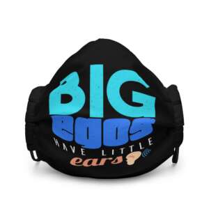 EGO Premium face mask | CREATIVE TYPOGRAPHIC ART MASK | EGOISTIC | LITTLE EARS | EGO QUOTES | PRIDE | SOFT STRAPS | WASHABLE