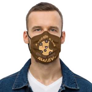 THE COOKIE Premium face mask | COOKIE GRAPHIC ART MASK | COOKIE LOVER MASK | FOODIE | BISCUITS
