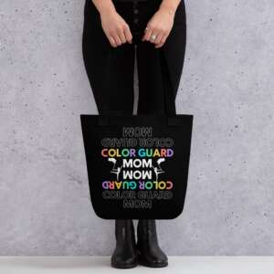 COLOR GUARD MOM bag | MOM QUOTES | COLOR GUARD QUOTES | FLYING | AT WORK | POLYESTER FABRIC | COTTON HANDLES | CONSUMER BAG
