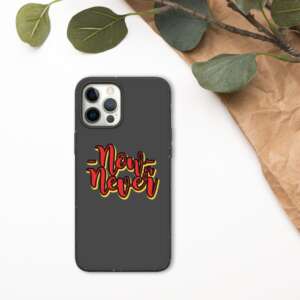 biodegradable iphone cover with bold print