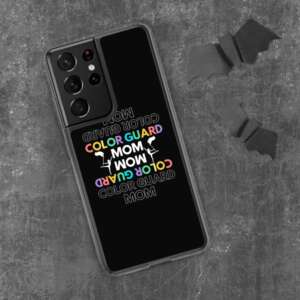 COLOR GUARD MOM Samsung Case | COLOR GUARD | MOM QUOTES | FLAG SPINNING | THERMOPLASTIC | POLYCARBONATE BACK | WIRELESS CHARGING