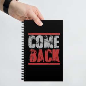 COME BACK Spiral notebook | MISSING LOVER DIARY | LOVE GRAPHIC ART NOTEBOOK | SOFT TOUCH COATING | CLASS NOTEBOOK | GRAPHIC ART