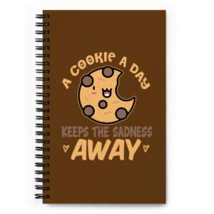 THE COOKIE Spiral notebook | COOKIE LOVER DIARY | COOKIE GRAPHIC ART NOTEBOOK | SOFT TOUCH COATING | CLASS NOTEBOOK | FOOD NOTEBOOK | BISCUITS