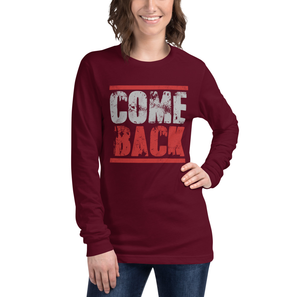 Come Back Unisex Long Sleeve Tee | Regular Fit Cotton Tee - Image 3