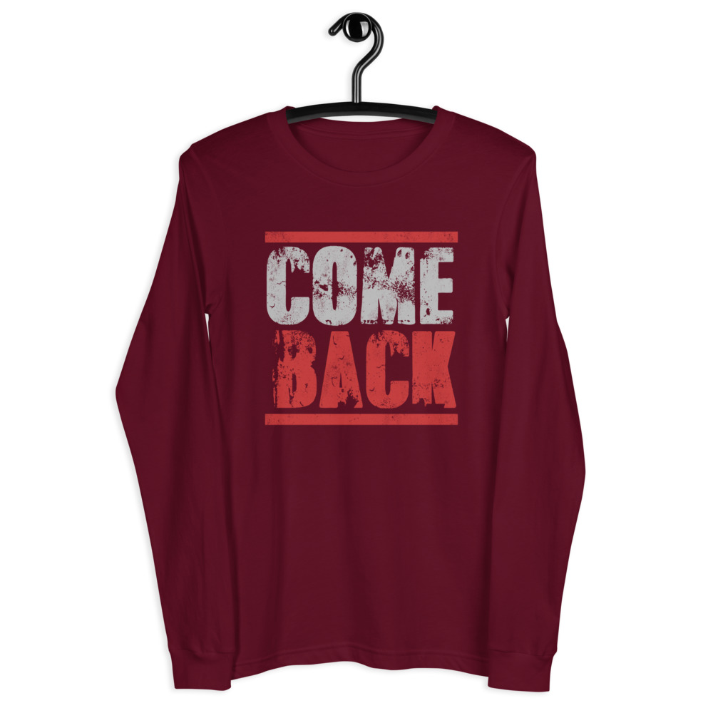 Come Back Unisex Long Sleeve Tee | Regular Fit Cotton Tee - Image 4