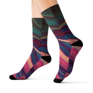 Abstract Art Sublimation Socks | Graphic Art | Acrylic Painting | Painting Pour Art | 3 Sizes Available
