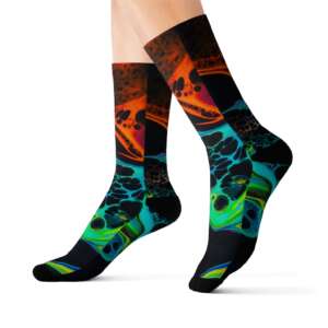 Abstract Paint Art Sublimation Socks | Graphic Art | Painting lovers | Painting Pour Art | 3 Sizes Available