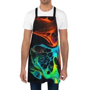 Polyester Abstract Art Apron | Graphic Art | Paint Pouring