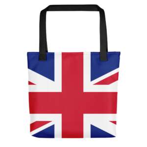 UK Tote bag | UK FLAG | PATRIOT UK BAG | FLAG ART | RED BLUE | UNITED KINGDOME FLAG