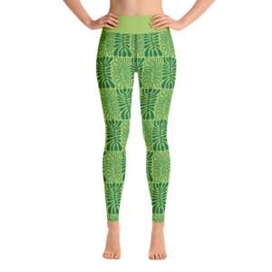 GREEN LEAVES Yoga Leggings | GREEN LEGGINGS | LEAVES BRANCHES | GREENERY YOGA LEGGINGS | EXERCISE | GYM WEAR| WORKOUT | MULTIPLES SIZES AVAILABLE