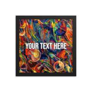 Personalized Text Framed poster
