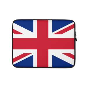 UK Laptop Sleeve | UK FLAG | PATRIOT UK BAG | FLAG ART | RED BLUE | UNITED KINGDOM FLAG