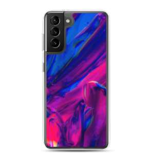 Abstract Blue Pink Samsung Phone Case | Graphic Art
