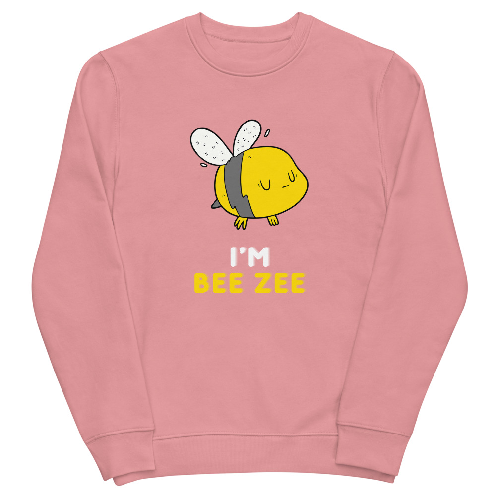 BEE ZEE Unisex eco sweatshirt | BUSY BEE | FUN QUOTES | BEE GRAPHIC ART | RELAXED FIT - Image 8