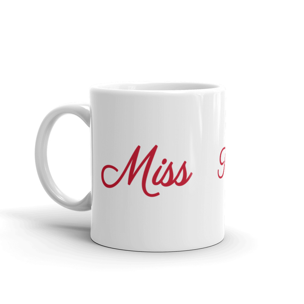 Miss to Mrs White Glossy Mug | Premium 2 Size Mugs - Image 2