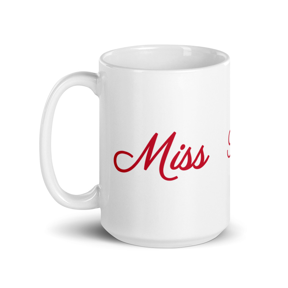 Miss to Mrs White Glossy Mug | Premium 2 Size Mugs - Image 5