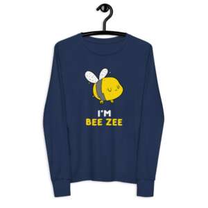 BEE ZEE Youth long sleeve tee | BEE GRAPHIC ART | FUN QUOTES | KIDS WEAR | REGULAR FIT