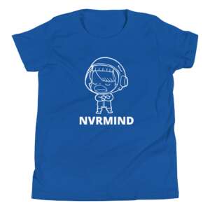 NEVER MIND Youth Short Sleeve T-Shirt | ATTITUDE | MOOD | FUN | GRAPHIC ART | CUTE | SUMMER KIDS WEAR