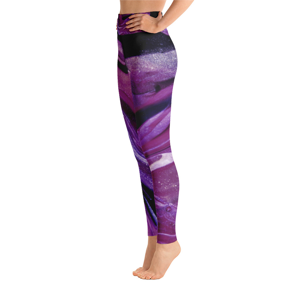 ABSTRACT Yoga Leggings | PAINT LOVERS | POUR ART | GYM WEAR | POLYESTER SPANDEX - Image 7