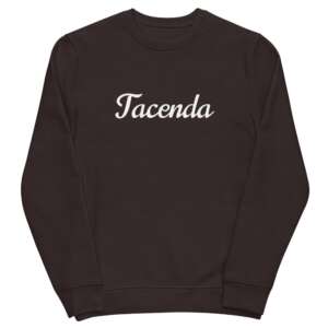 Tacenda Unisex eco sweatshirt | Silence | Words never spoken | Let past be passed | Winter Wear