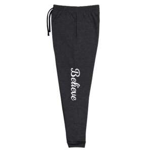 Believe Unisex Joggers | Believe in Yourself | Dream Big | Winter wear | Casual | Pre Shrunk Fleece