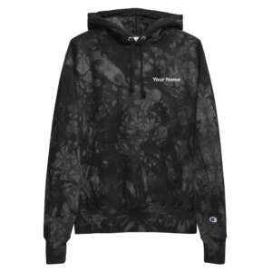 Your Personalized Unisex Champion tie-dye hoodie | Your Name | Custom Name | Winter Wear