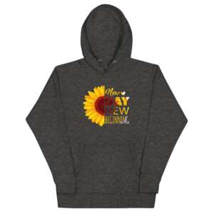 New Beginning Unisex Hoodie | NEW DAY | SUNNY DAY | SUNFLOWER | SPRING | YELLOW | GREEN GARDEN