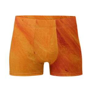 Orange Abstract Boxer Briefs