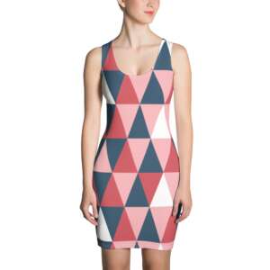 Geometric Sublimation Cut & Sew Dress