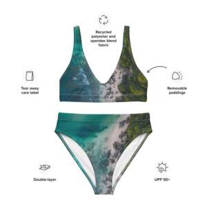 Island Recycled high-waisted bikini