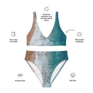 Beach Recycled high-waisted bikini