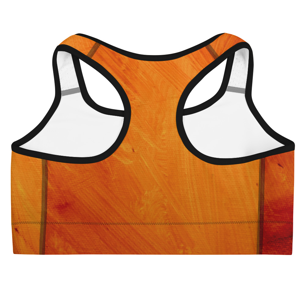 Rust-Black Sports bra - Image 2