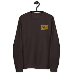 Investigation Unisex eco sweatshirt | Casual | Formal | Typographic Design | Winter Wear | Embroidered
