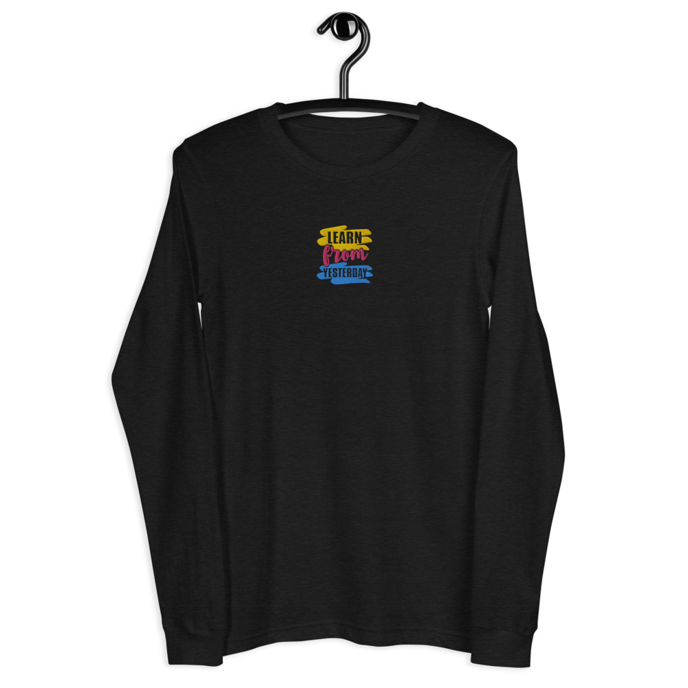 Embroidered Unisex Long Sleeve Tee | Embroidered Collection | Multiple sizes & colors available - Image 2