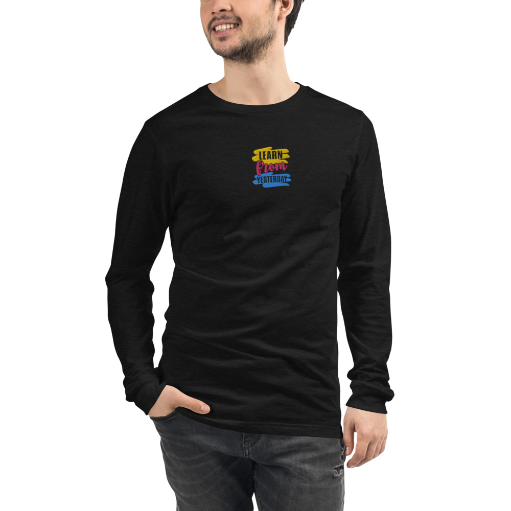 Embroidered Unisex Long Sleeve Tee | Embroidered Collection | Multiple sizes & colors available - Image 3